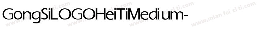 GongSiLOGOHeiTi Medium字体转换